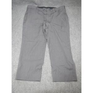 Pronto Uomo Platinum Wool Dress Pants‎ Men's Size 44R Classic Gray See Details**